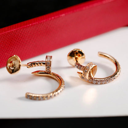 [OAKJURI Jewelry] JUSTE FULL DIAMOND SMALL EARRINGS