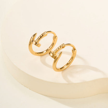[OAKJURI Jewelry] JUSTE NO DIAMOND MINI EARRINGS