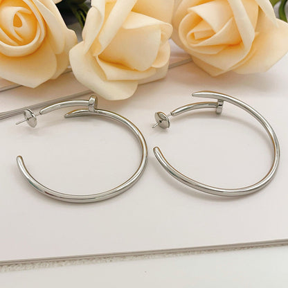 [OAKJURI Jewelry] JUSTE NO DIAMOND LARGE EARRINGS
