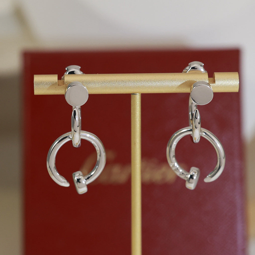 [OAKJURI Jewelry] JUSTE NO DIAMOND DOUBLE EARRINGS
