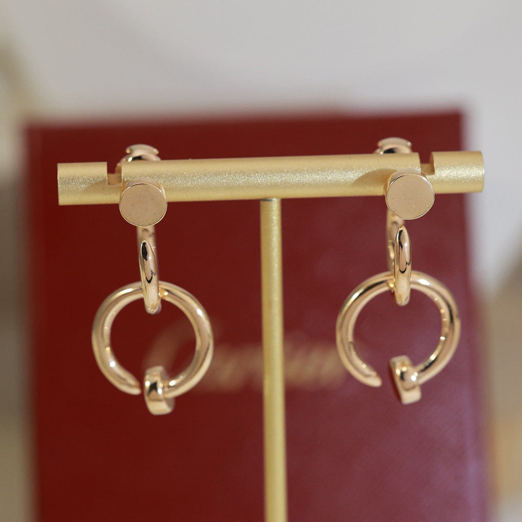[OAKJURI Jewelry] JUSTE NO DIAMOND DOUBLE EARRINGS