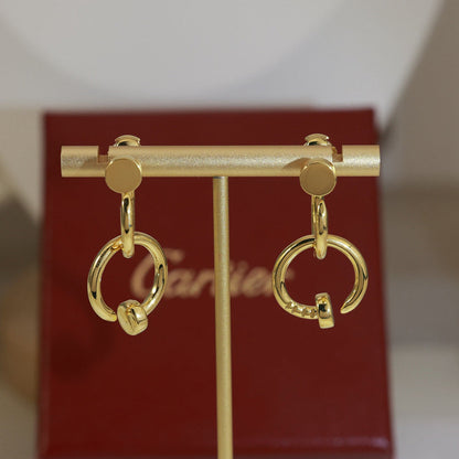 [OAKJURI Jewelry] JUSTE NO DIAMOND DOUBLE EARRINGS