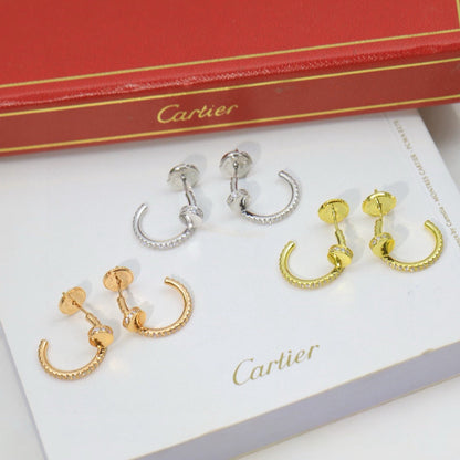 [OAKJURI Jewelry] JUSTE FULL DIAMOND DOUBLE EARRINGS