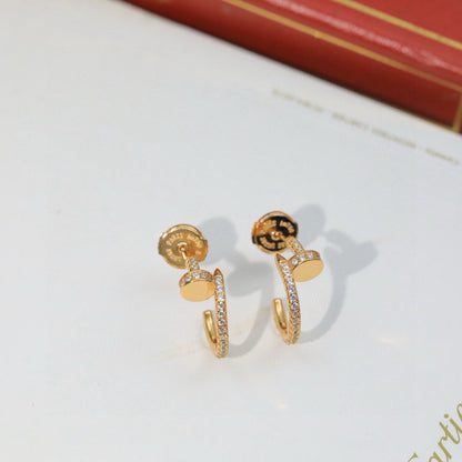 [OAKJURI Jewelry] JUSTE FULL DIAMOND DOUBLE EARRINGS