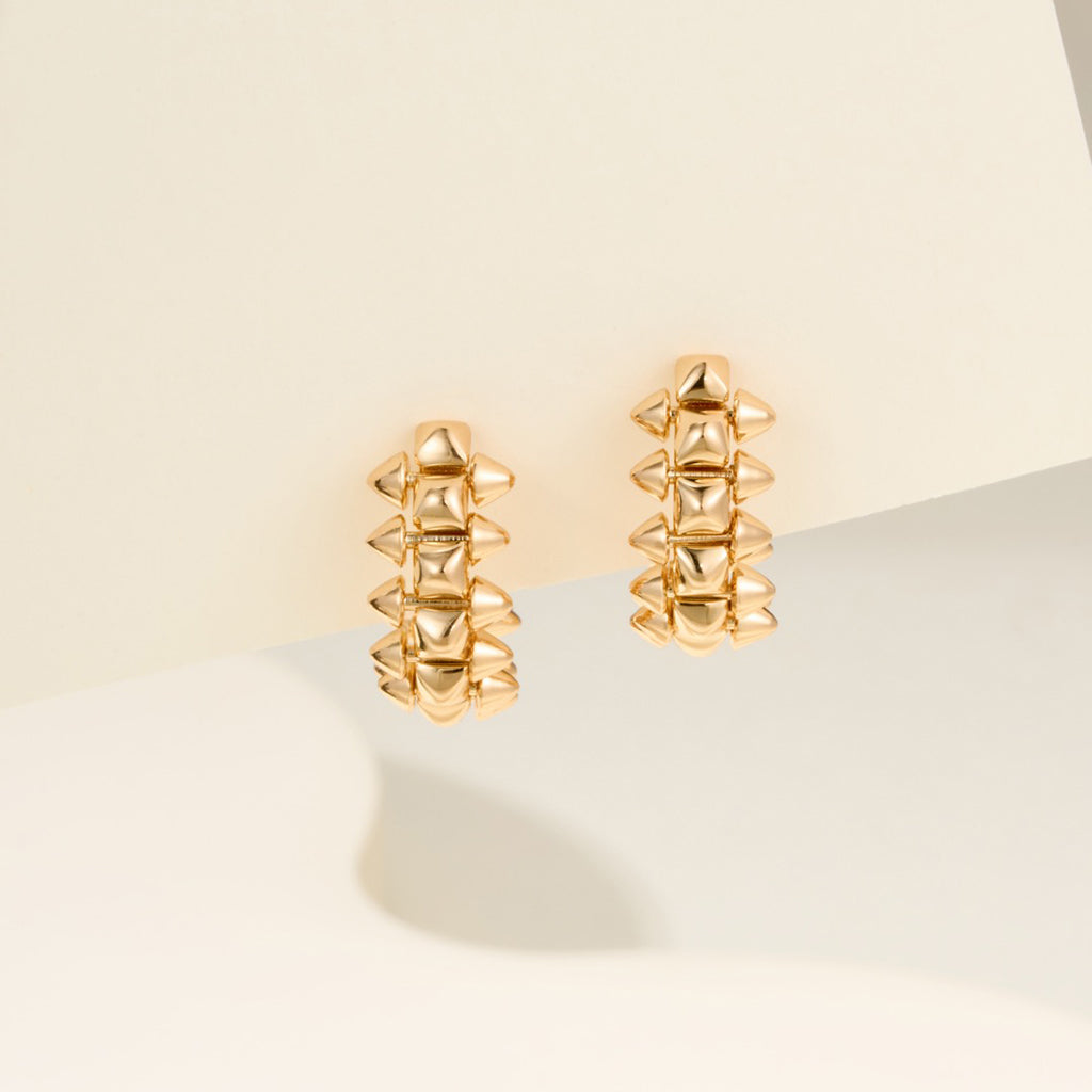 [OAKJURI Jewelry] CLASH MINI HOOP EARRINGS