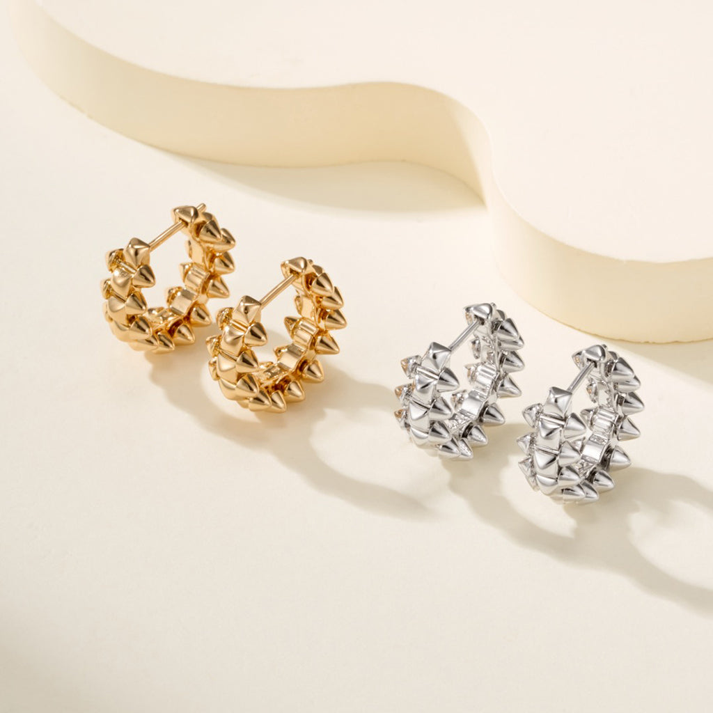 [OAKJURI Jewelry] CLASH MINI HOOP EARRINGS