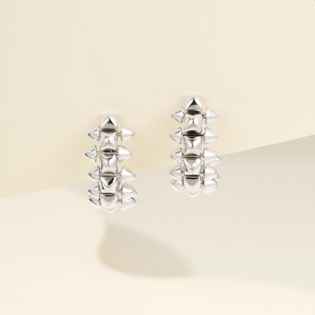 [OAKJURI Jewelry] CLASH MINI HOOP EARRINGS