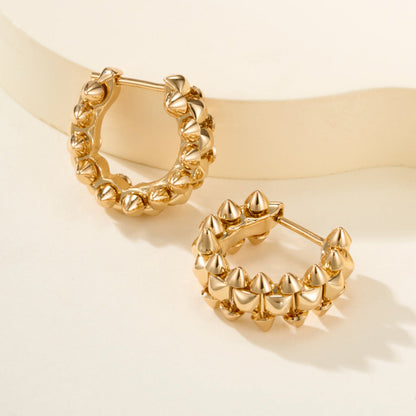 [OAKJURI Jewelry] CLASH MINI HOOP EARRINGS