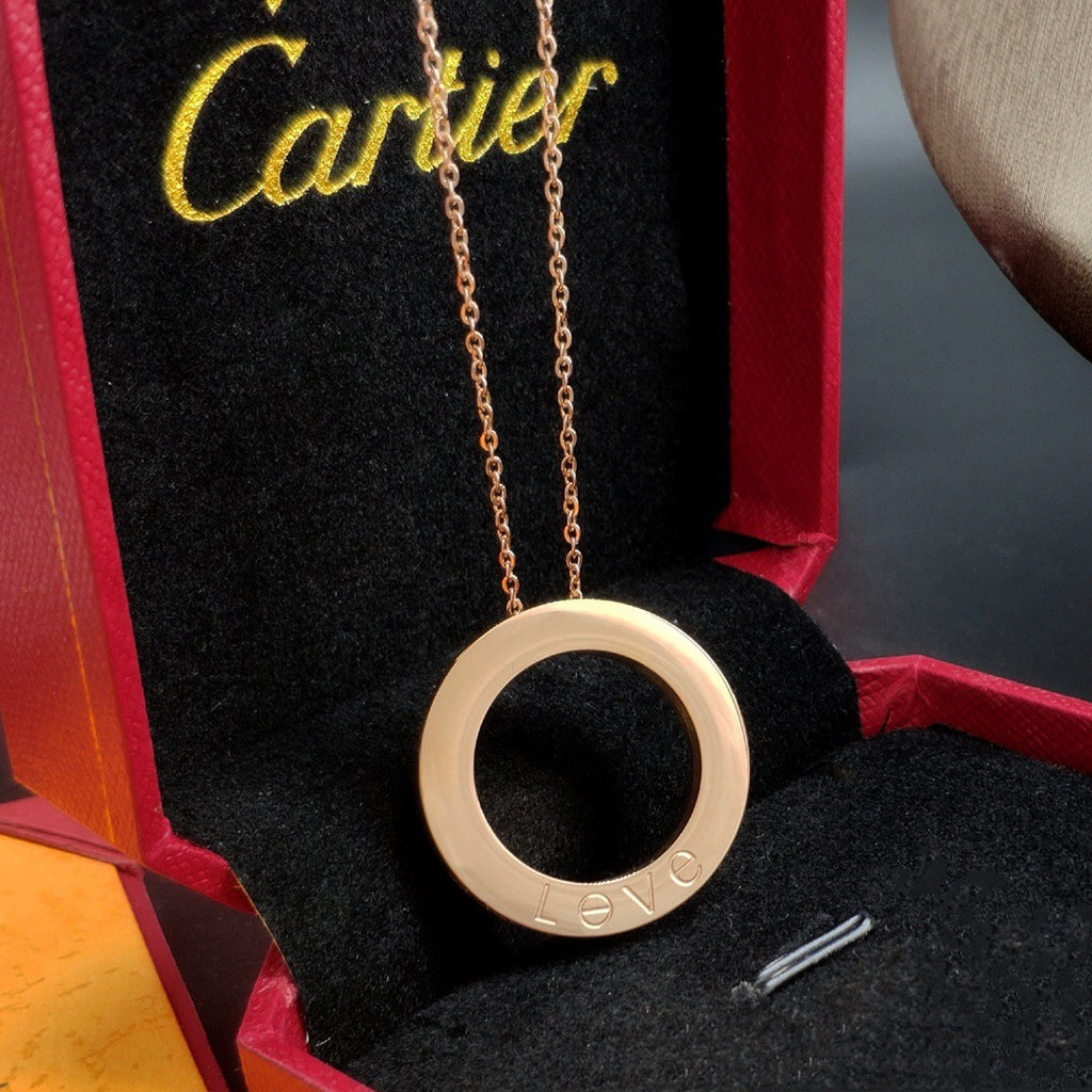 [OAKJURI Jewelry] LOVE NECKLACE 16MM 3 DIAMONDS