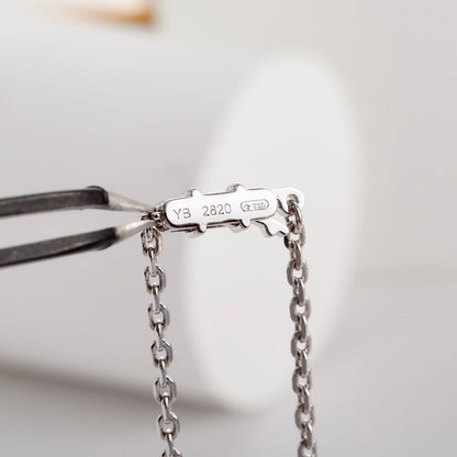[OAKJURI Jewelry] LOVE NECKLACE 16MM  FULL DIAMOND
