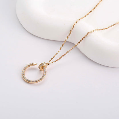[OAKJURI Jewelry] JUSTE NECKLACE FULL DIAMOND