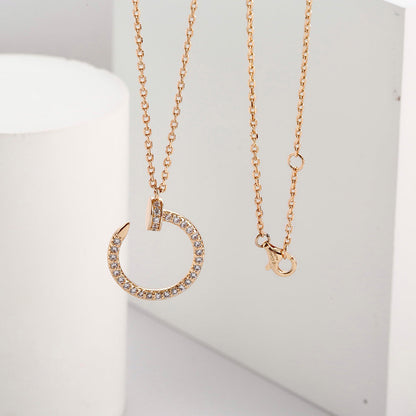 [OAKJURI Jewelry] JUSTE NECKLACE FULL DIAMOND