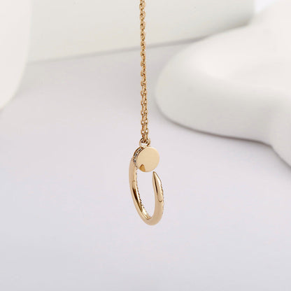 [OAKJURI Jewelry] JUSTE NECKLACE FULL DIAMOND
