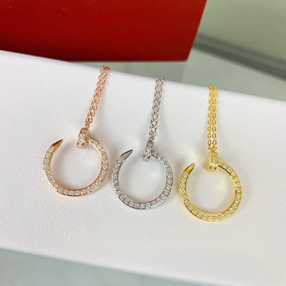 [OAKJURI Jewelry] JUSTE NECKLACE FULL DIAMOND
