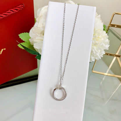 [OAKJURI Jewelry] JUSTE NECKLACE FULL DIAMOND