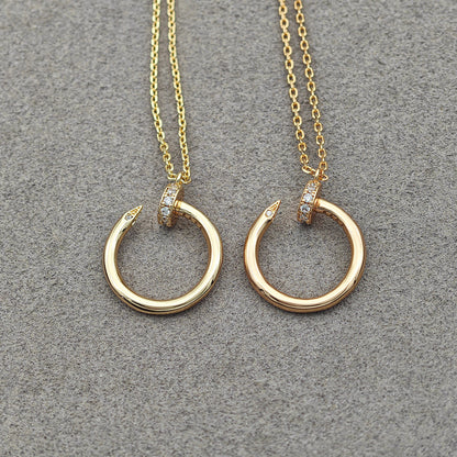 [OAKJURI Jewelry] JUSTE NECKLACE HALF DIAMOND