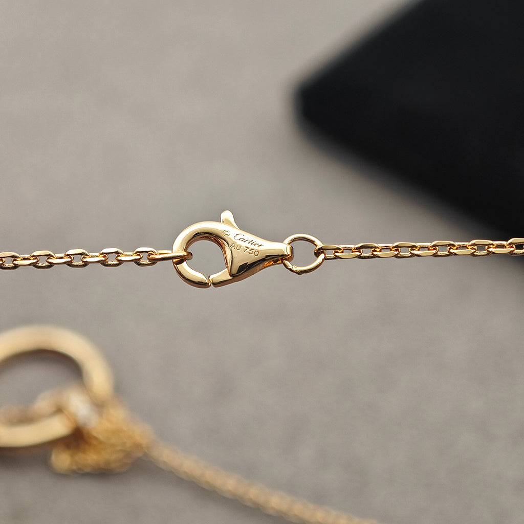 [OAKJURI Jewelry] JUSTE NECKLACE HALF DIAMOND