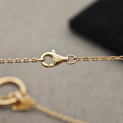 [OAKJURI Jewelry] JUSTE NECKLACE HALF DIAMOND