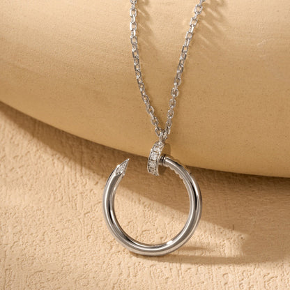 [OAKJURI Jewelry] JUSTE NECKLACE HALF DIAMOND