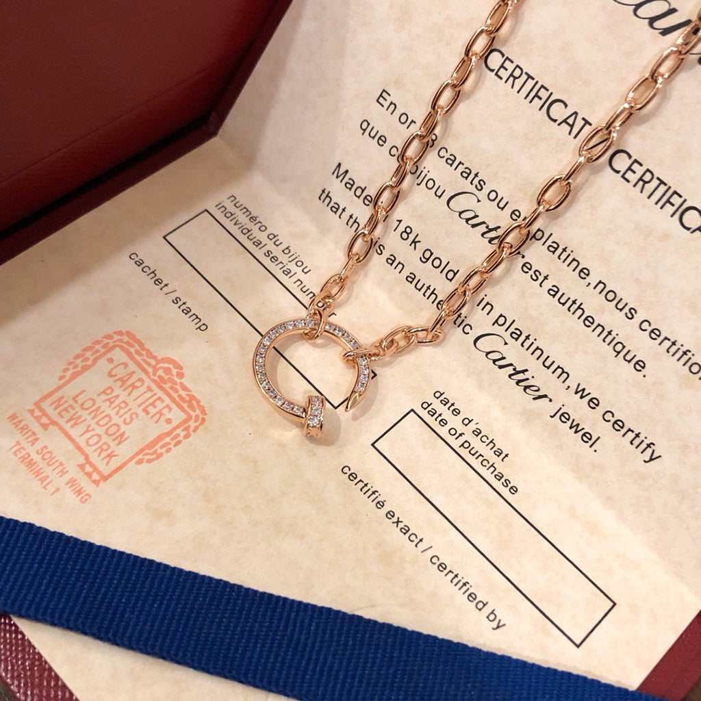[OAKJURI Jewelry] JUSTE NECKLACE FULL DIAMONDS
