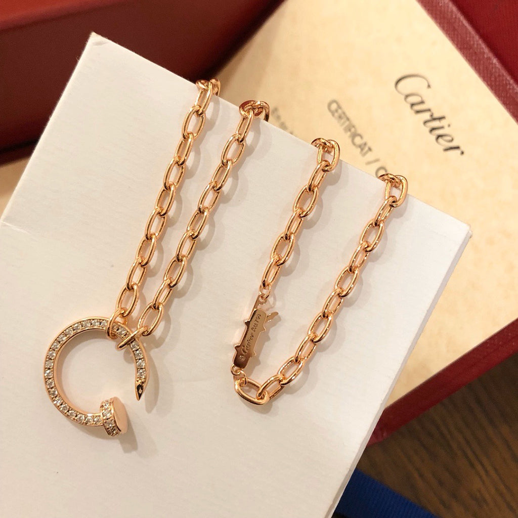 [OAKJURI Jewelry] JUSTE NECKLACE FULL DIAMONDS