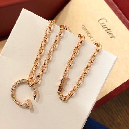 [OAKJURI Jewelry] JUSTE NECKLACE FULL DIAMONDS
