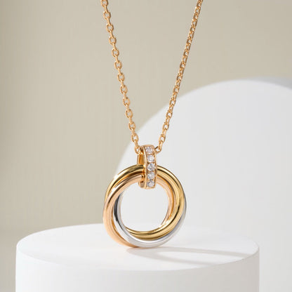 [OAKJURI Jewelry] TRINITY MEDIUM  DIAMONDS NECKLACE