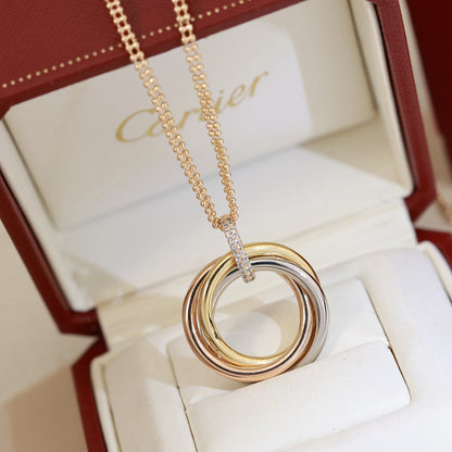 [OAKJURI Jewelry] TRINITY MEDIUM  DIAMONDS NECKLACE