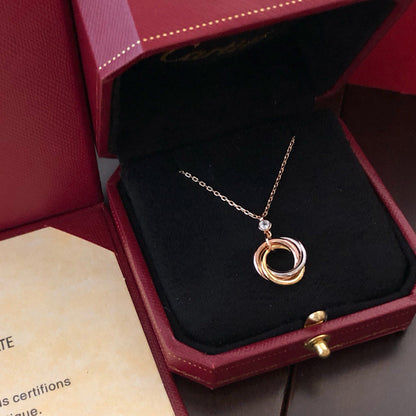 [OAKJURI Jewelry] TRINITY  NECKLACE 1 DIAMOND