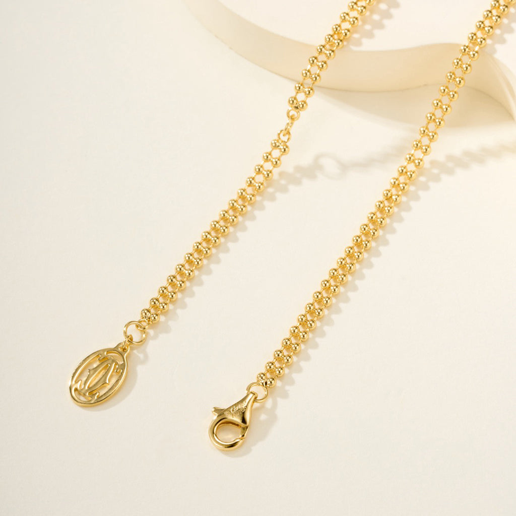[OAKJURI Jewelry] TRINITY LARGE FULL DIAMOND  NECKLACE