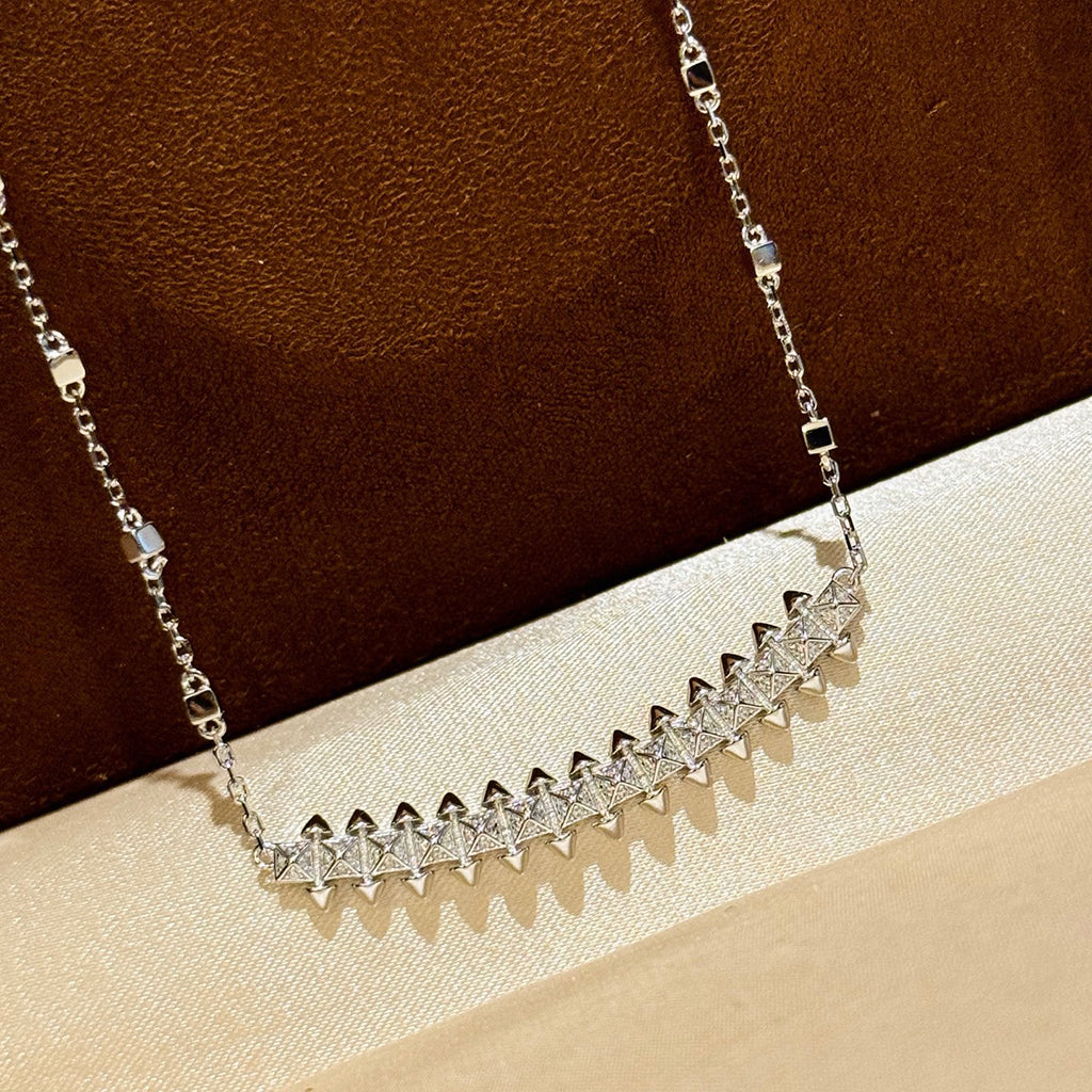 [OAKJURI Jewelry] CLASH  SMALL FULL DIAMOND NECKLACE