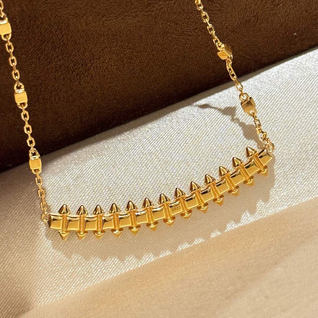 [OAKJURI Jewelry] CLASH  SMALL FULL DIAMOND NECKLACE