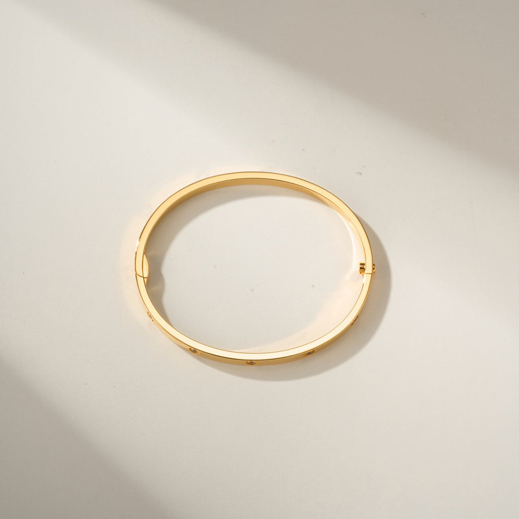 [OAKJURI Jewelry] LOVE BRACELET 3.65MM 10 DIAMONDS