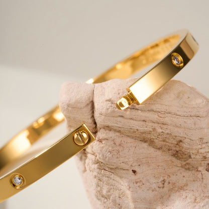 [OAKJURI Jewelry] LOVE BRACELET 3.65MM 10 DIAMONDS