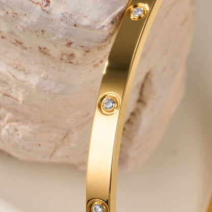 [OAKJURI Jewelry] LOVE BRACELET 3.65MM 10 DIAMONDS