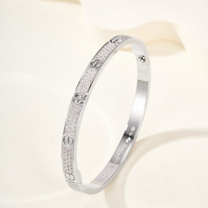 [OAKJURI Jewelry] LOVE BRACELET 4.8MM DIAMOND-PAVED