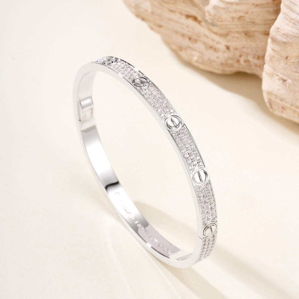 [OAKJURI Jewelry] LOVE BRACELET 4.8MM DIAMOND-PAVED