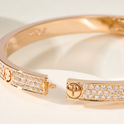 [OAKJURI Jewelry] LOVE BRACELET 4.8MM DIAMOND-PAVED