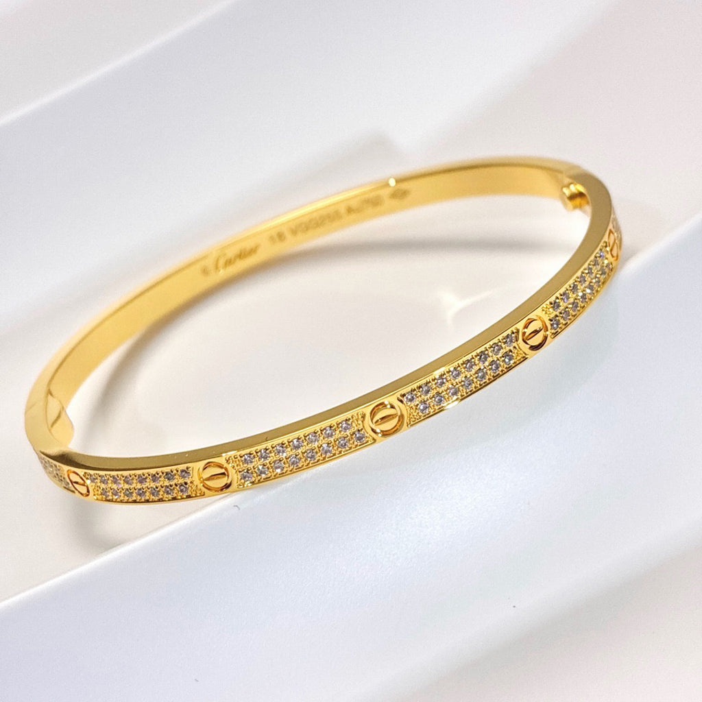 [OAKJURI Jewelry] LOVE BRACELET 3.65MM DIAMOND-PAVED