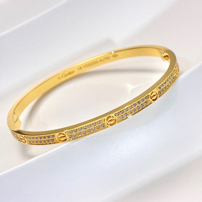 [OAKJURI Jewelry] LOVE & JUSTE Baby Move Diamond Bracelet Stack Set