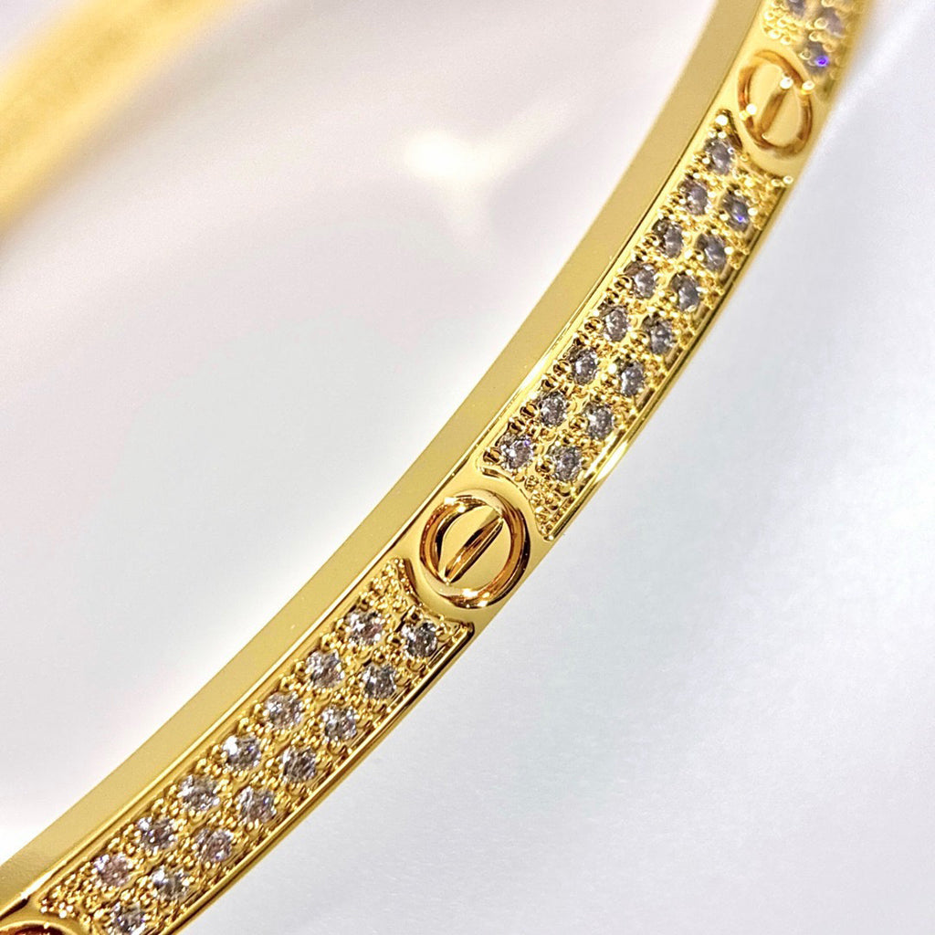 [OAKJURI Jewelry] LOVE BRACELET 3.65MM DIAMOND-PAVED