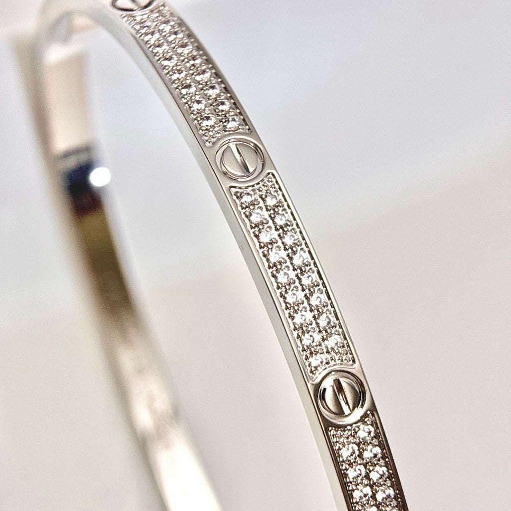 [OAKJURI Jewelry] LOVE BRACELET 3.65MM DIAMOND-PAVED