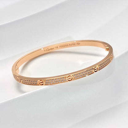 [OAKJURI Jewelry] LOVE BRACELET 3.65MM DIAMOND-PAVED