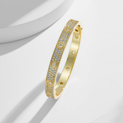 [OAKJURI Jewelry] LOVE BRACELET 6.1MM DIAMOND-PAVED 10 BIG DIAMONDS