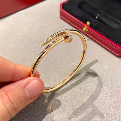 [OAKJURI Jewelry] JUSTE Diamond & LOVE Diamond Bracelet Stack Set
