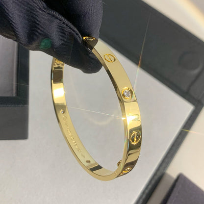[OAKJURI Jewelry] LOVE BRACELET 6.1MM 4 DIAMONDS