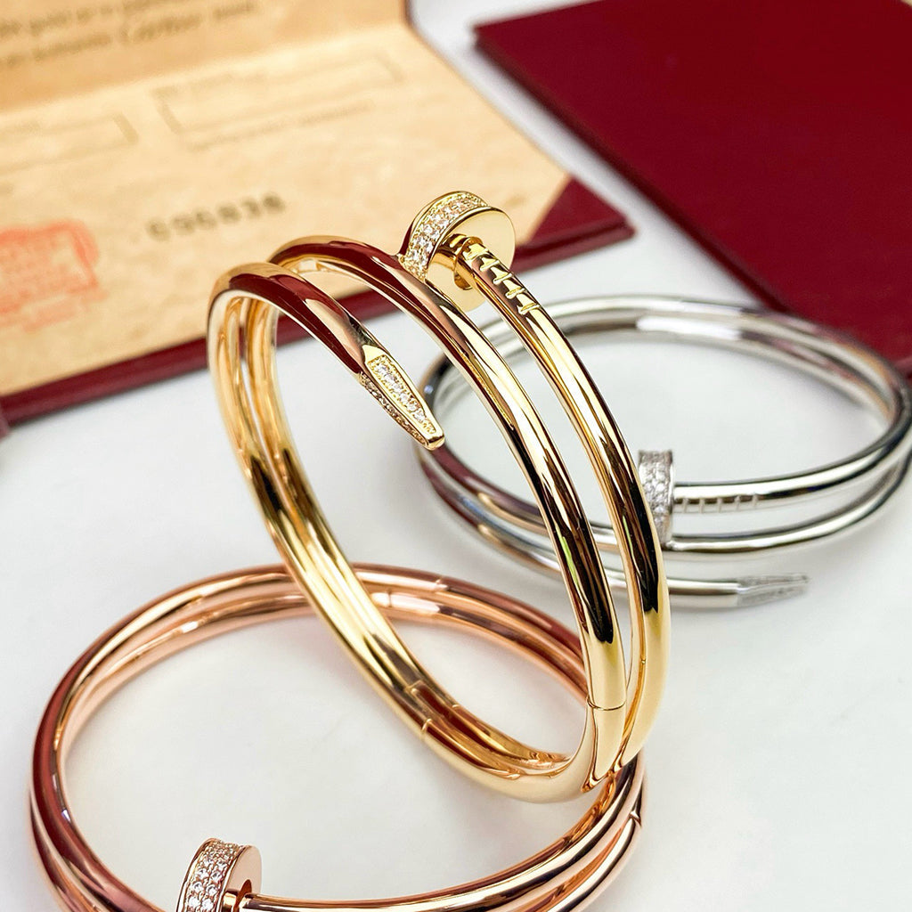 [OAKJURI Jewelry] JUSTE BRACELET 3.5MM DOUBLE ROW DIAMOND