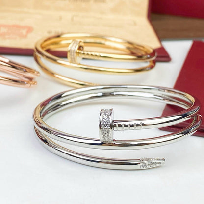 [OAKJURI Jewelry] JUSTE BRACELET 3.5MM DOUBLE ROW DIAMOND