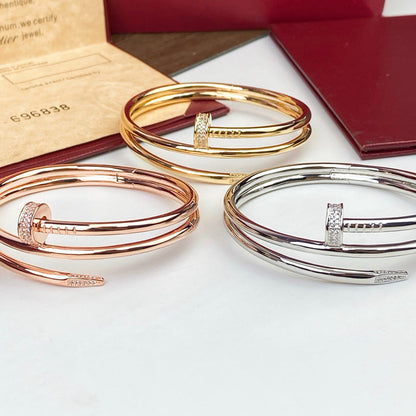 [OAKJURI Jewelry] JUSTE BRACELET 3.5MM DOUBLE ROW DIAMOND