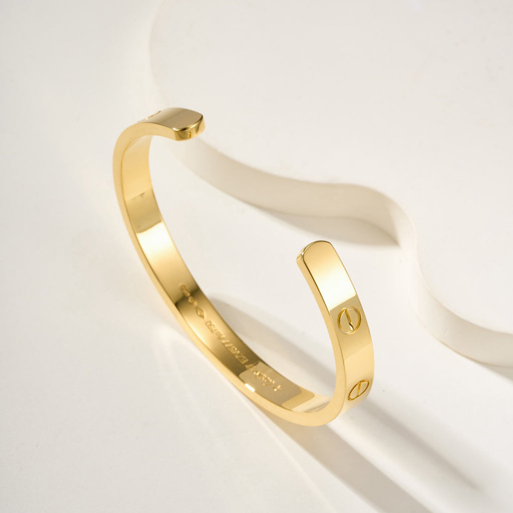 [OAKJURI Jewelry] LOVE BRACELET 6.1MM OPEN CUFF